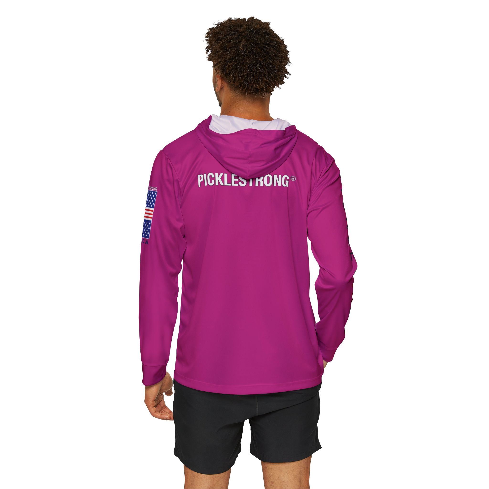 PICKLESTRONG Warmup Hoodie, Athletic Hoodie for Pickleball, Fitness Apparel, Hooded Sweatshirt for Sports, Stylish Activewear
