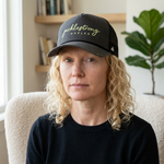 PickleStrong Naples Trucker Cap – Embroidered Script Baseball Hat