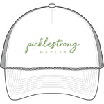 PickleStrong Naples Trucker Cap – Embroidered Script Baseball Hat