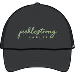 PickleStrong Naples Trucker Cap – Embroidered Script Baseball Hat