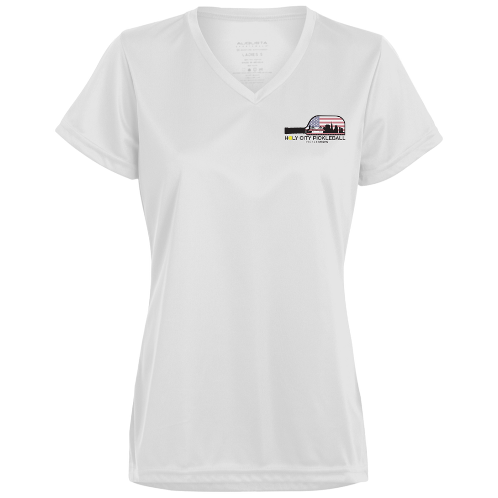 Ladies’ Moisture-Wicking V-Neck Tee