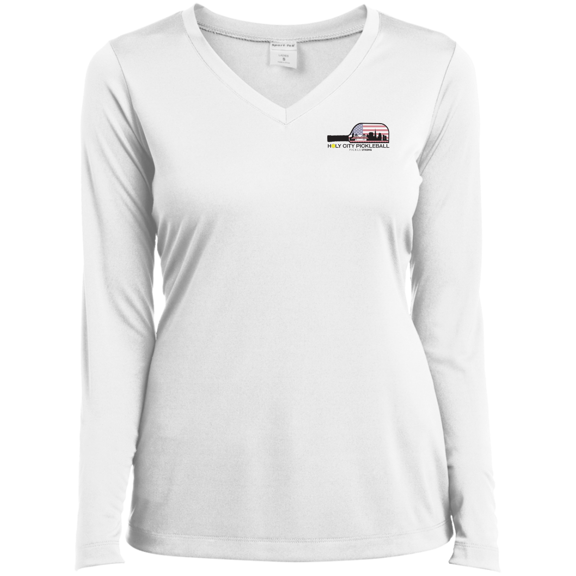 Ladies’ Long Sleeve Performance V-Neck Tee