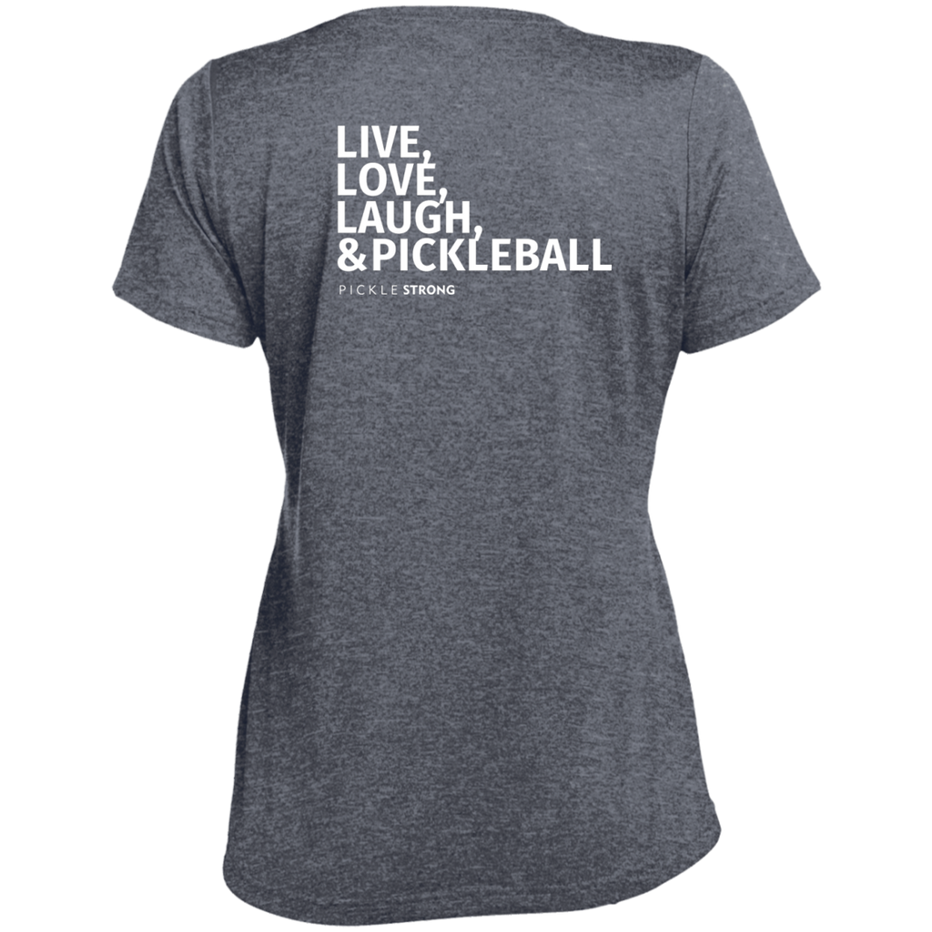 LST360 Sport-Tek Ladies' Heather Dri-Fit Moisture-Wicking T-Shirt