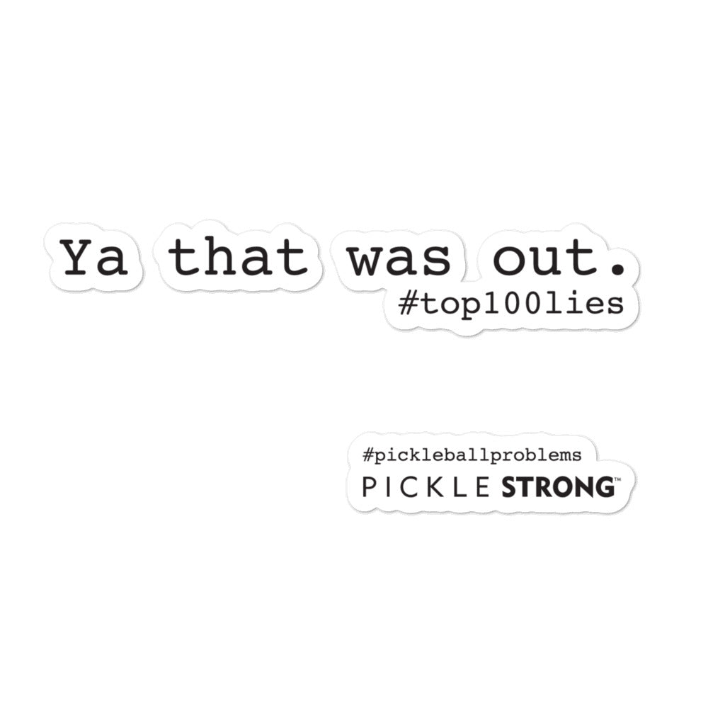 Bubble-free stickers: Ya that was out