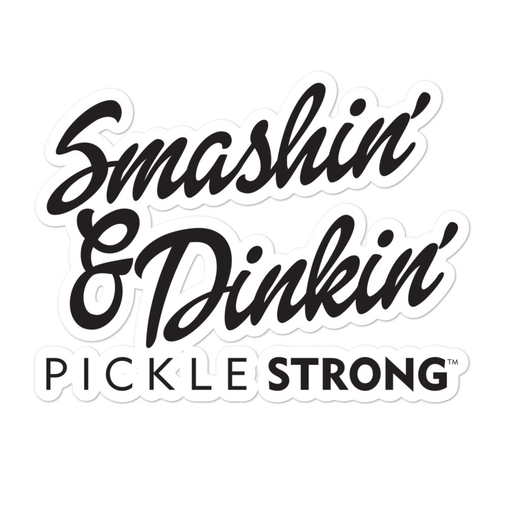 Bubble-free stickers: Smashin' & Dinkin'