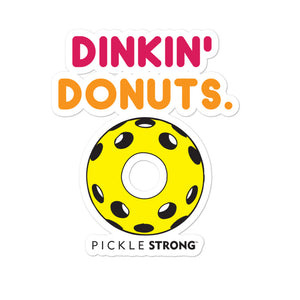 Bubble-free stickers: Dinkin' Donuts'