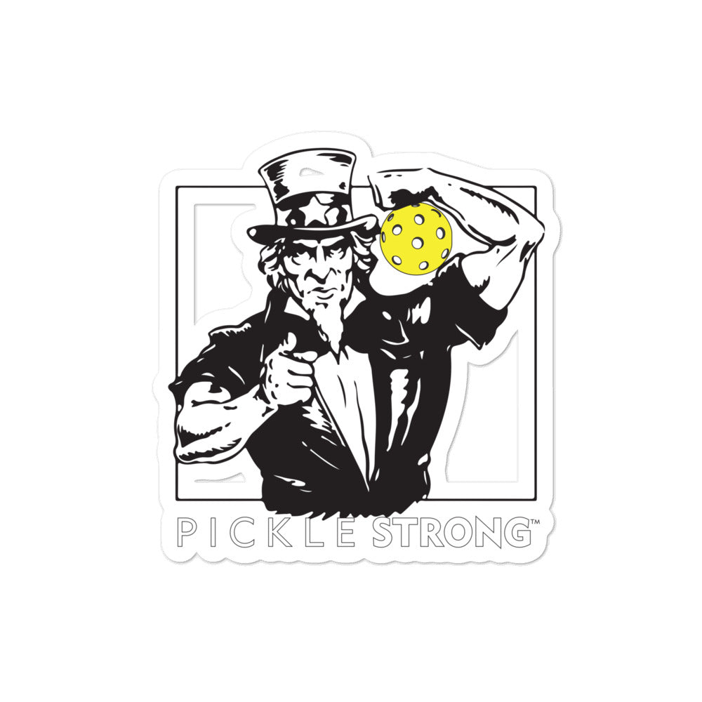 Bubble-free stickers; Uncle Sam