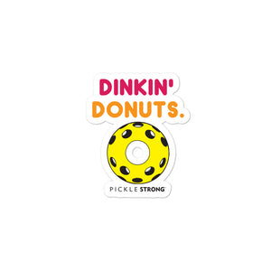 Bubble-free stickers: Dinkin' Donuts'