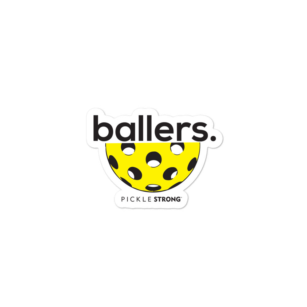 Bubble-free stickers: ballers