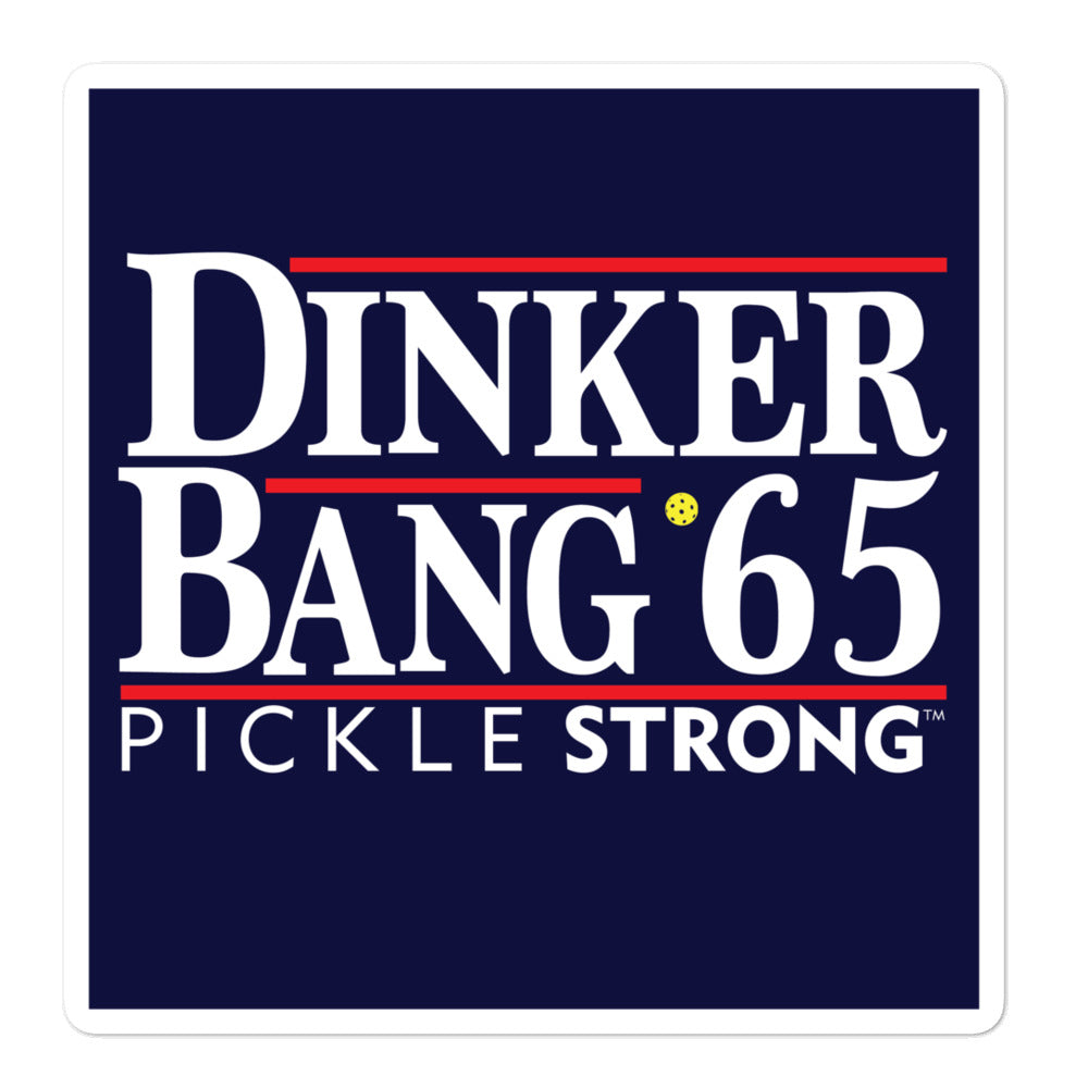 Bubble-free stickers: Dinker Bang 65