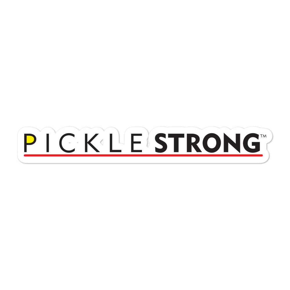 Bubble-free stickers: PICKLESTRONG RED LINE