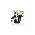 Bubble-free stickers; Uncle Sam