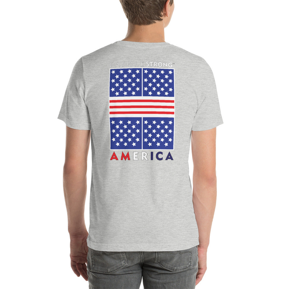 Short-Sleeve Unisex T-Shirt: P A D D L E STRONG AMERICA™