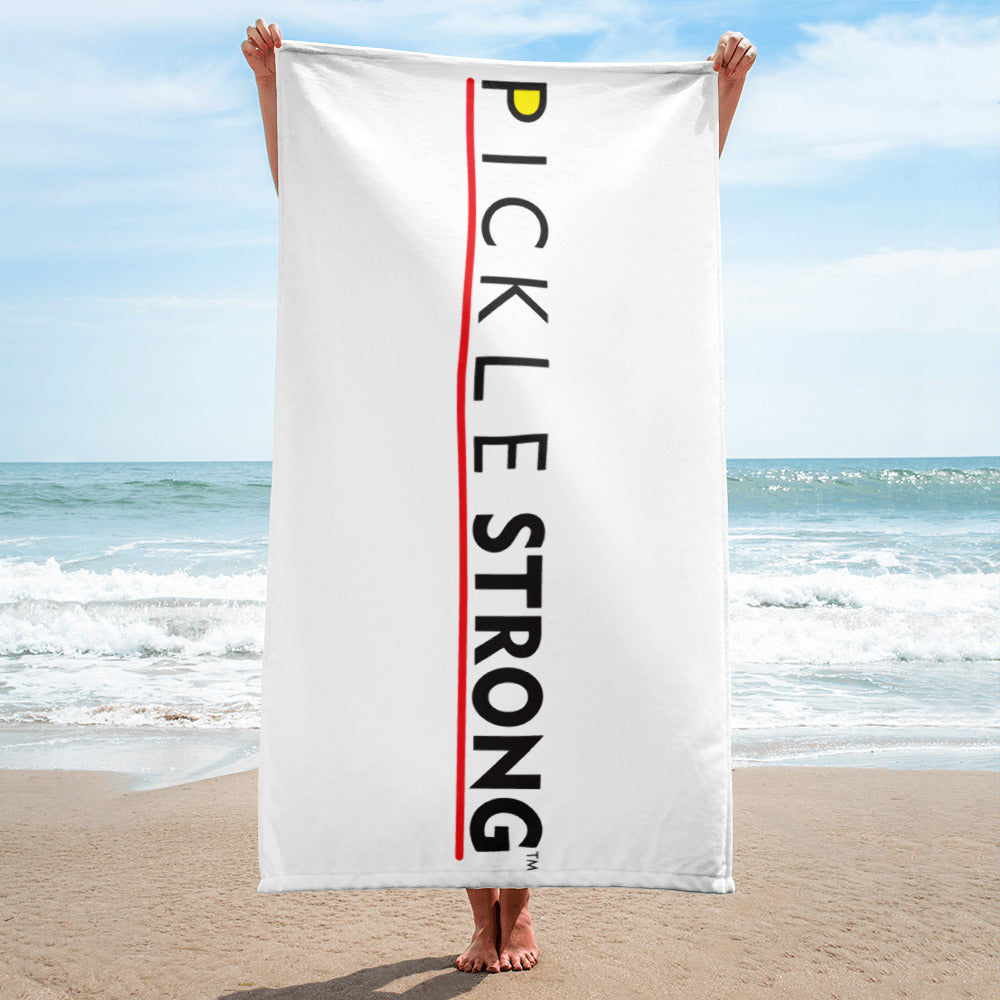 Towel: PICKLESTRONG RED LINE
